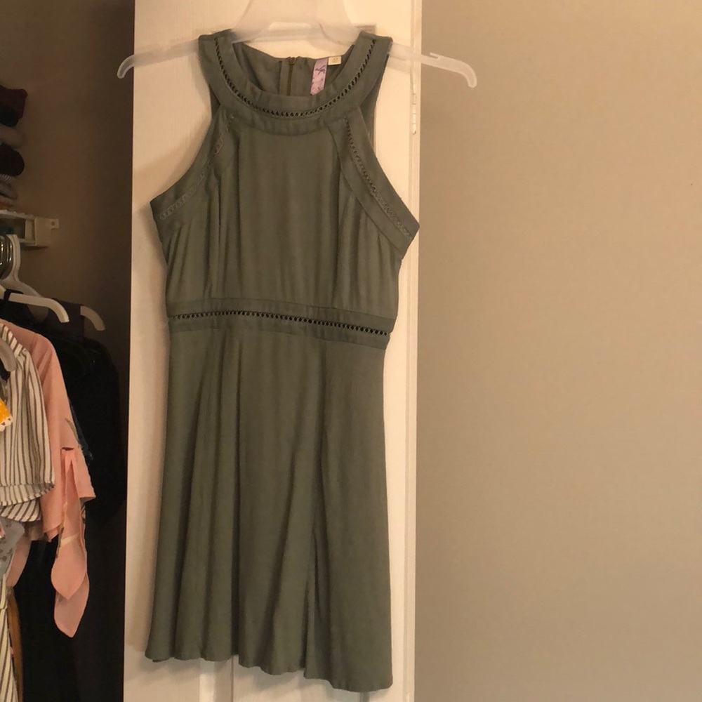 Olive green dress